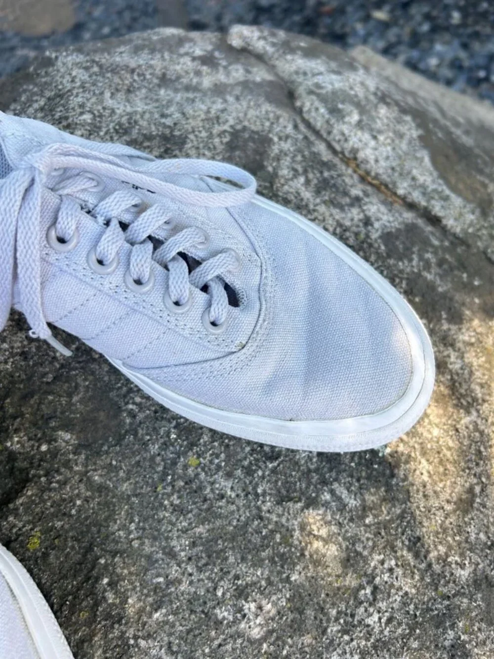 Adidas 3MC Vulc Gray Canvas Skateboarding Shoes Size Men's 8 Women's 9.5